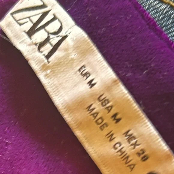 Zara Purple Velvet Blouse - Picture 6 of 8